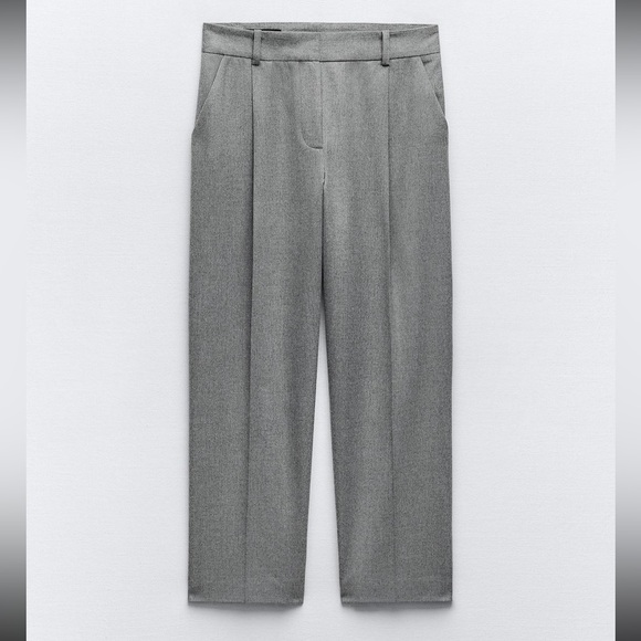 Zara pleated flannel pants - Picture 7 of 10